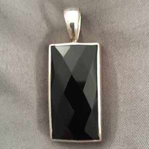 Silpada Black Onyx and Sterling Silver Pendant